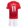 Manchester United Joshua Zirkzee #11 Heimtrikot 2024-25 Kurzarm (+ kurze hosen)